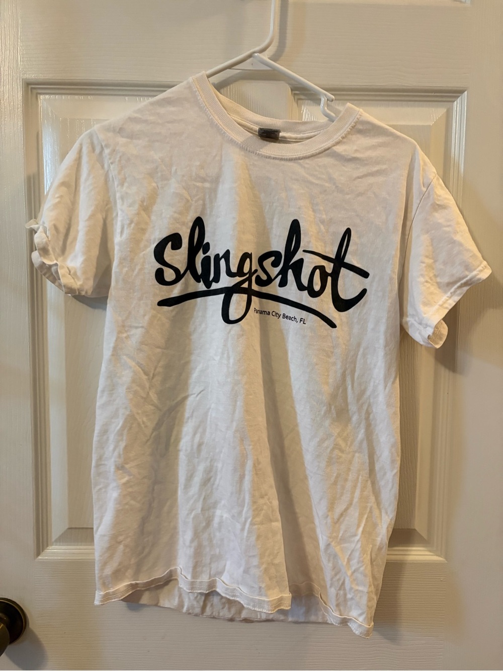 Gildan White T-Shirt with Black Graphic